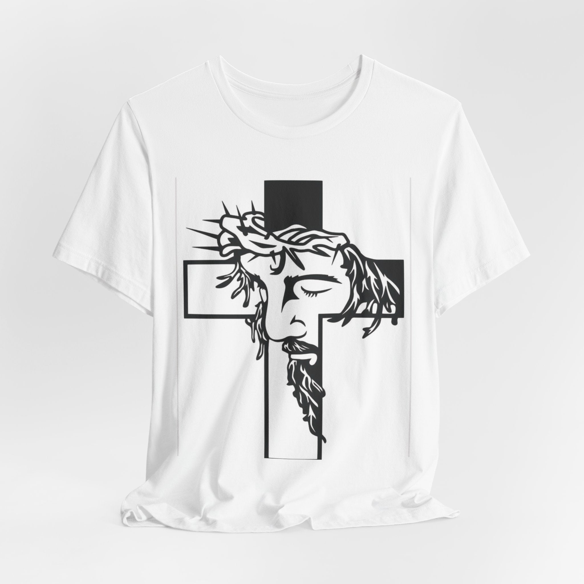 Christian Cross Tee — Jesus Crown of Thorns Graphic T-Shirt