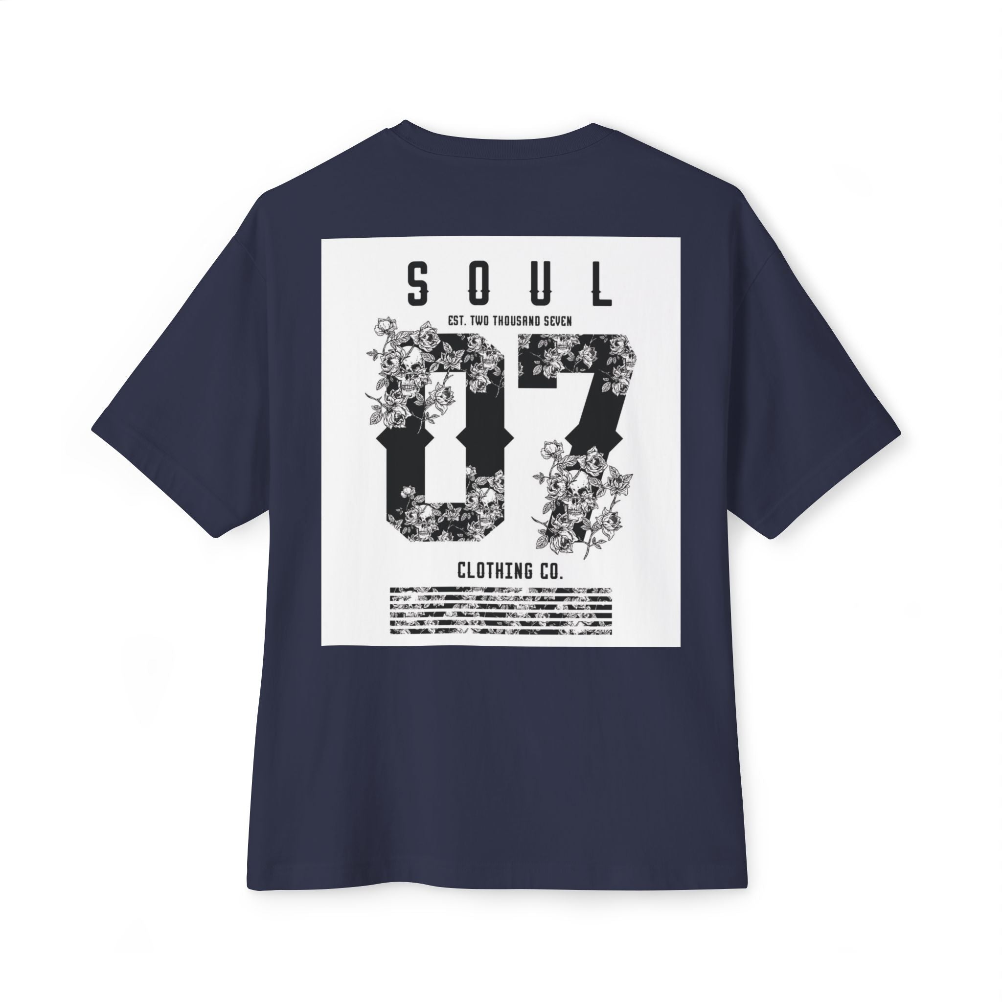 Soul 87 Boxy Tee — Angel Wing Graphic Oversized T-Shirt
