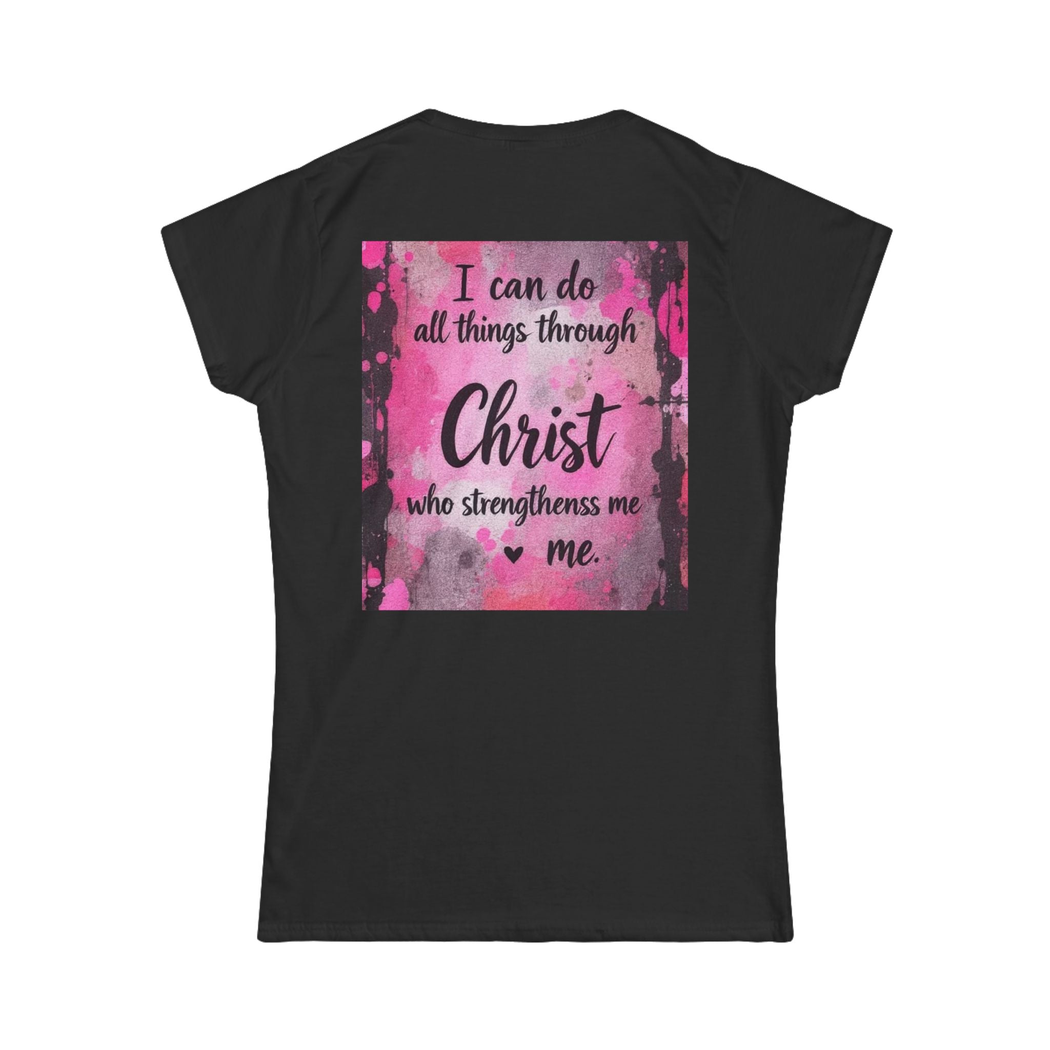 Christian Women’s Tee — “With God All Things Are Possible” Inspirational Shirt