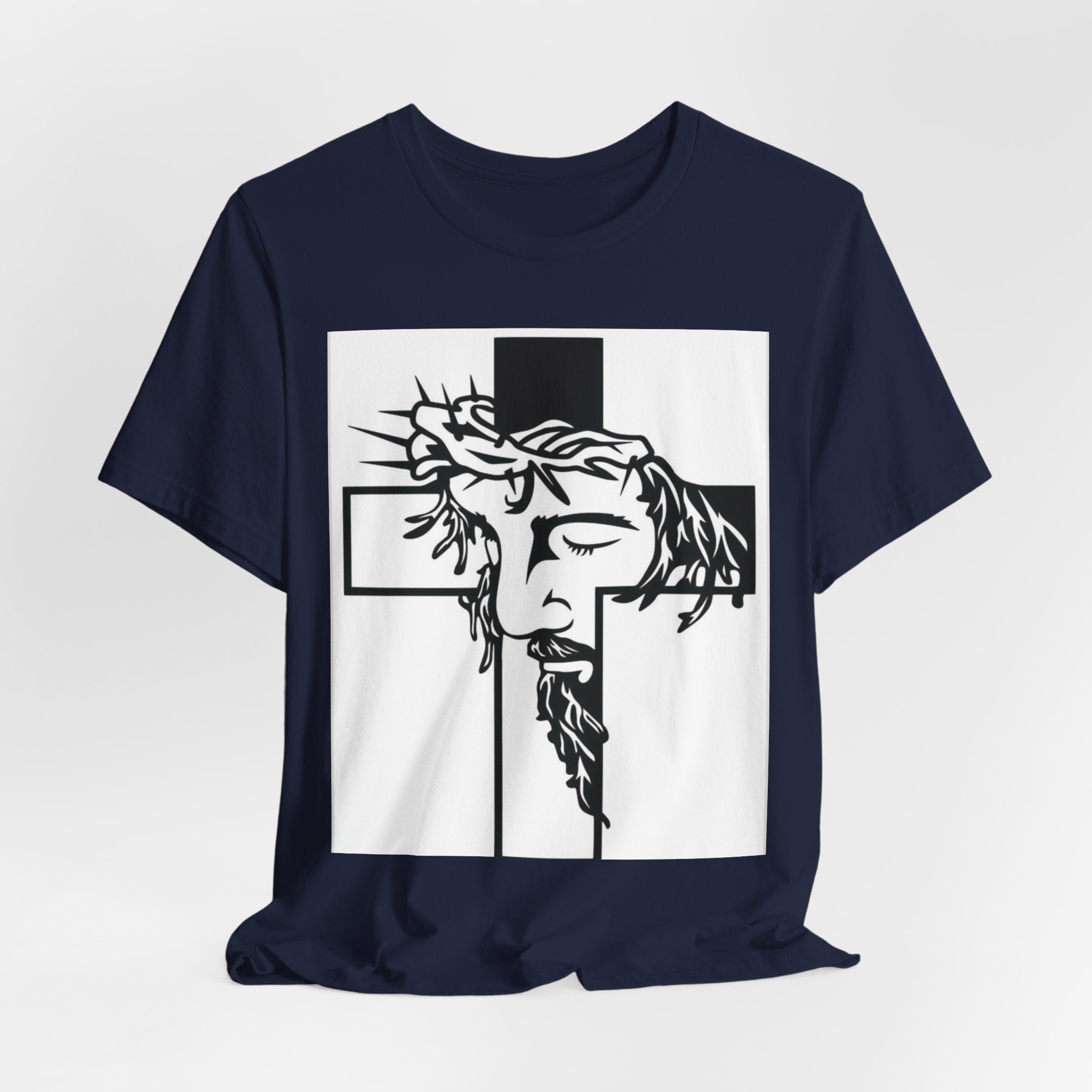 Christian Cross Tee — Jesus Crown of Thorns Graphic T-Shirt
