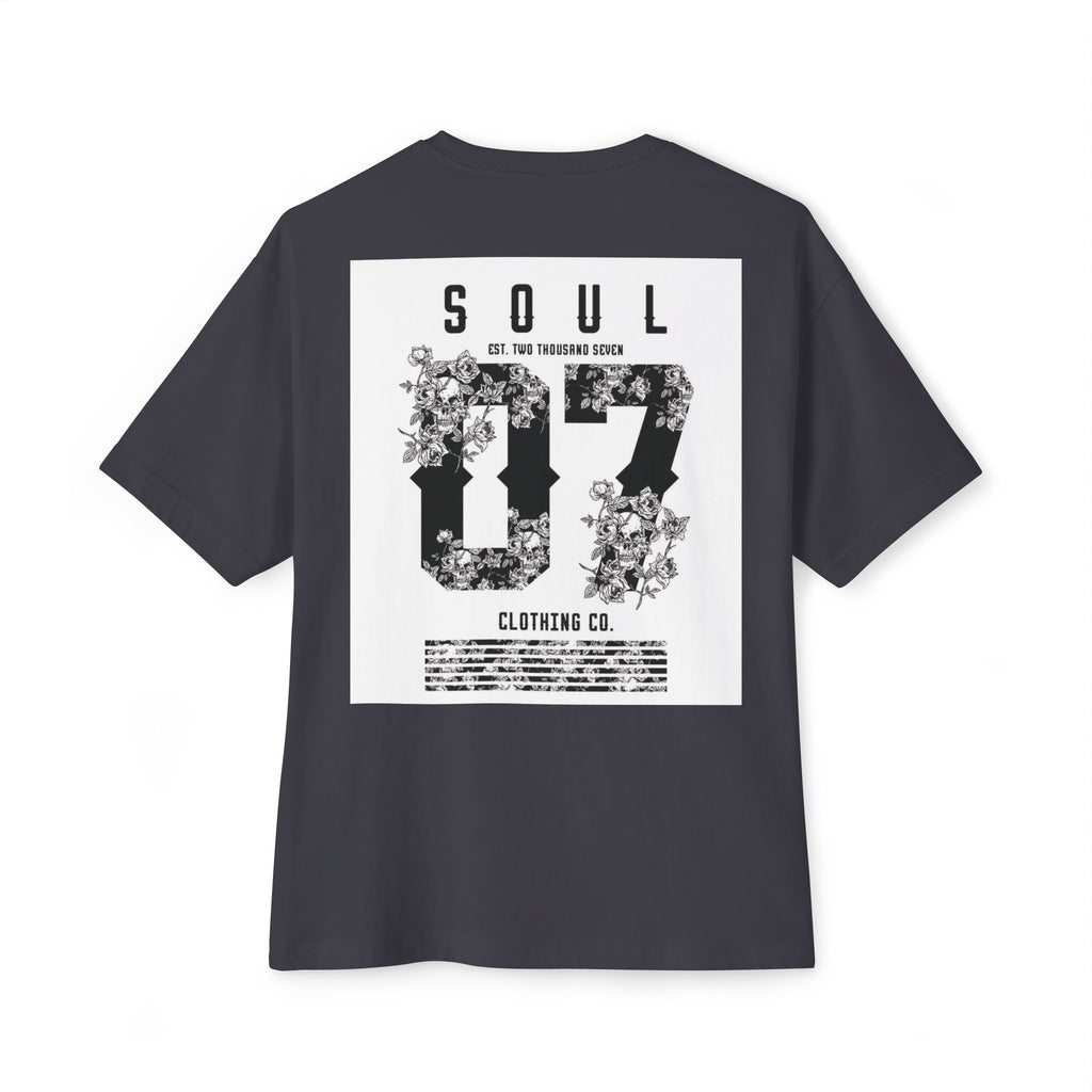 Soul 87 Boxy Tee — Angel Wing Graphic Oversized T-Shirt
