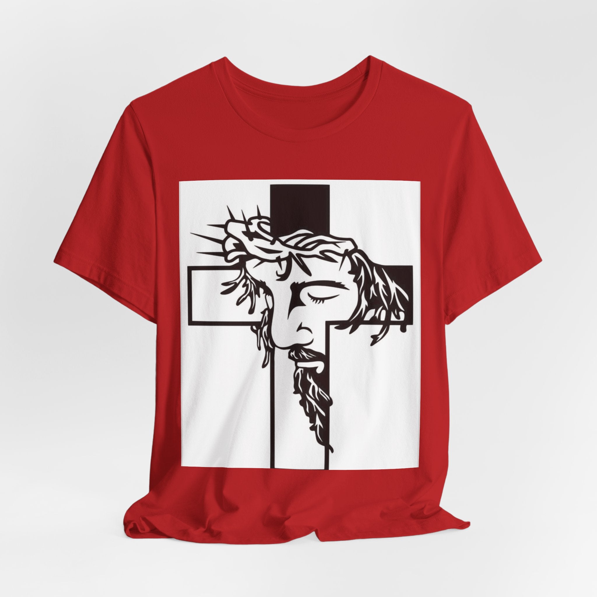 Christian Cross Tee — Jesus Crown of Thorns Graphic T-Shirt
