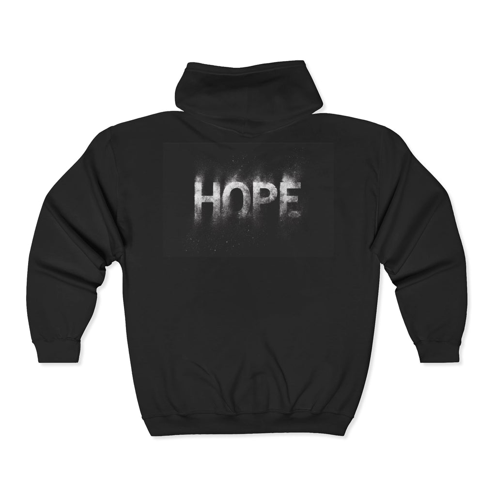 Inspirational 'Hope & Success' Zip Hoodie — "I Will Succeed in Life Not Immediately but Definitely"