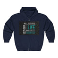 Inspirational 'Hope & Success' Zip Hoodie — "I Will Succeed in Life Not Immediately but Definitely"
