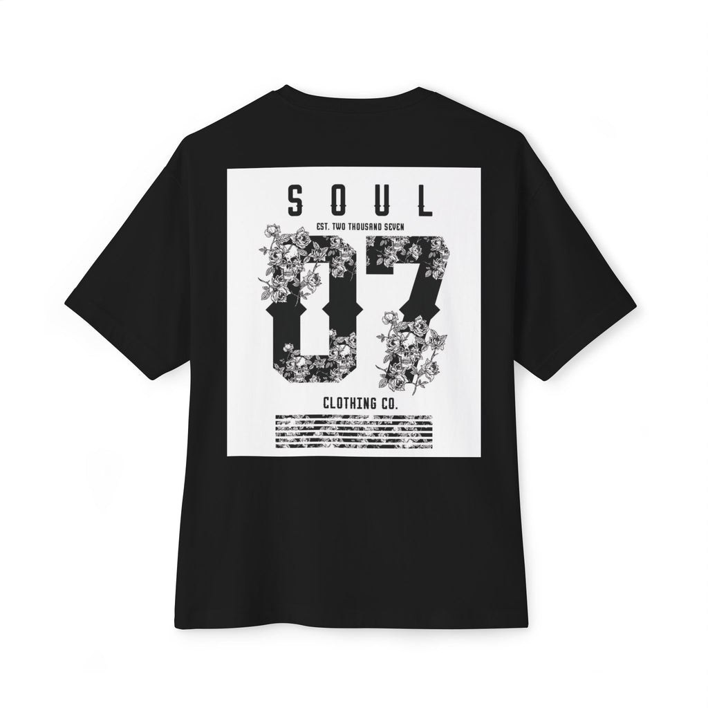 Soul 87 Boxy Tee — Angel Wing Graphic Oversized T-Shirt