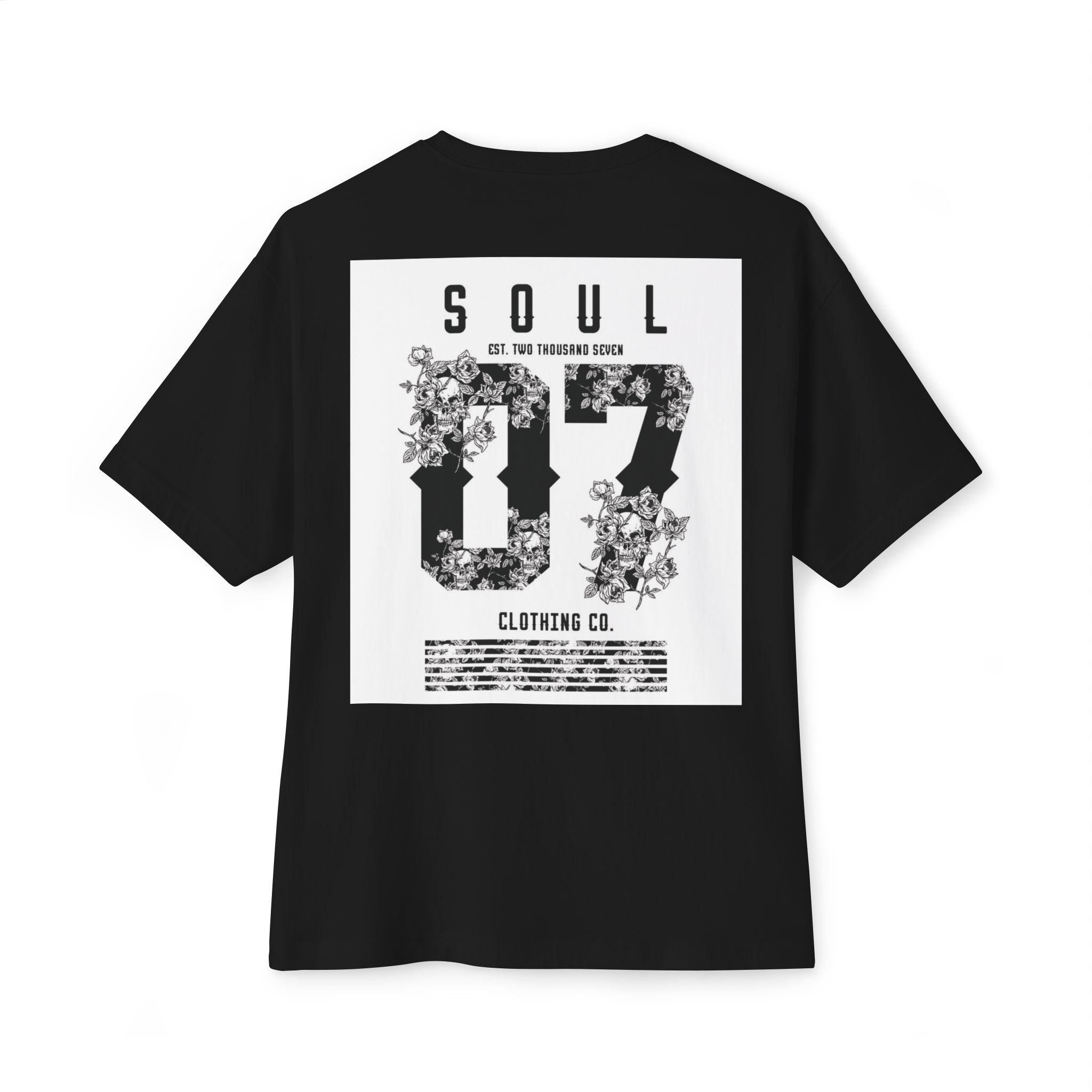 Soul 87 Boxy Tee — Angel Wing Graphic Oversized T-Shirt