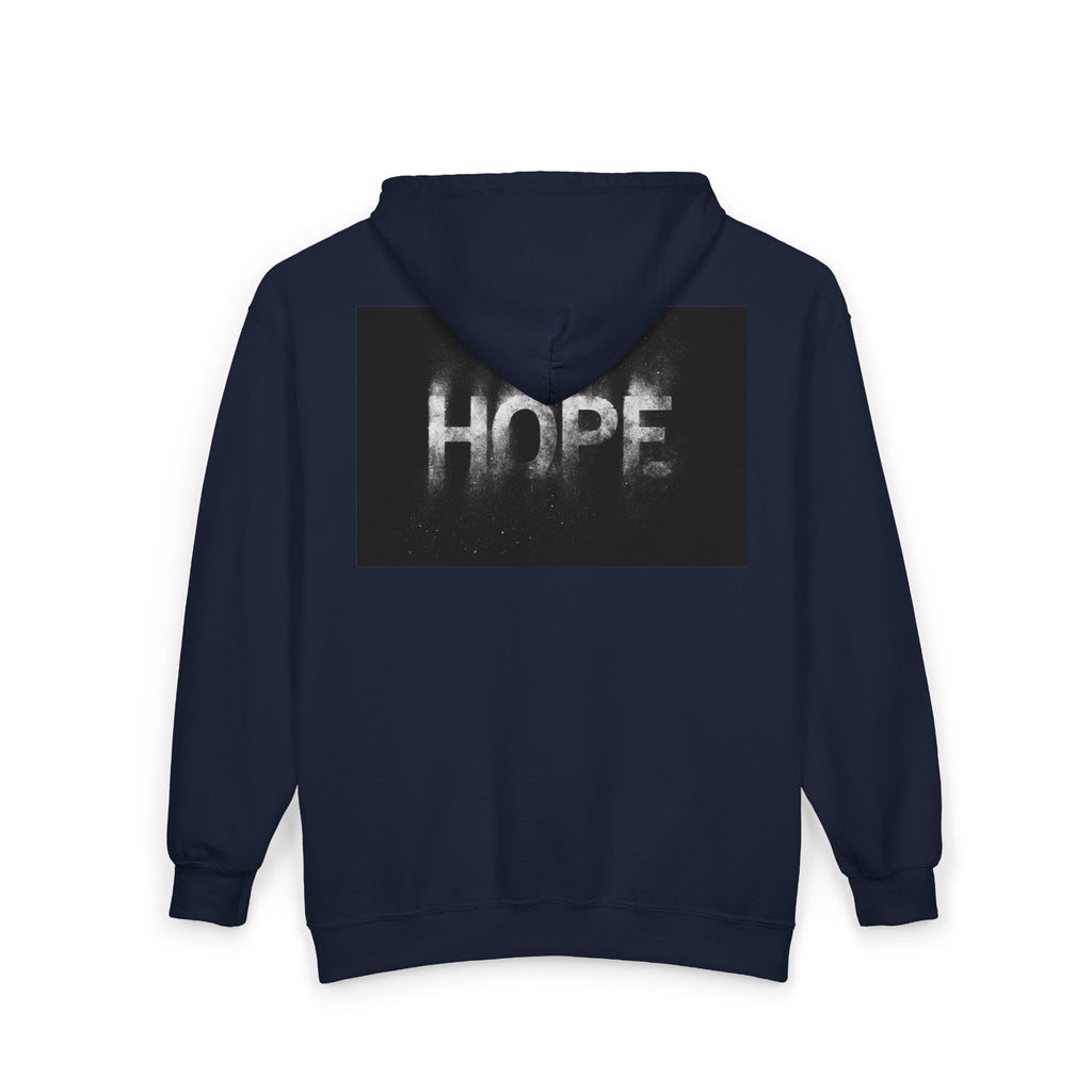 Inspirational 'Hope & Success' Zip Hoodie — "I Will Succeed in Life Not Immediately but Definitely"