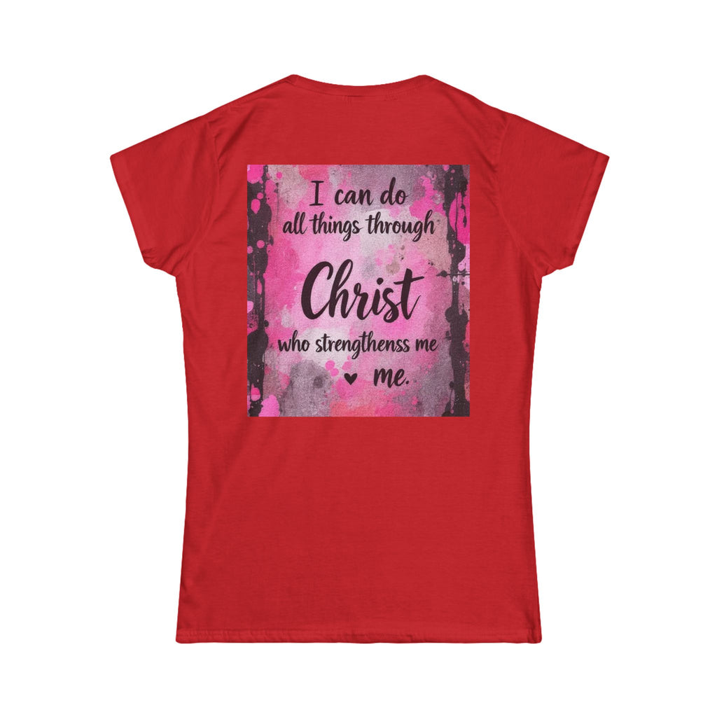 Christian Women’s Tee — “With God All Things Are Possible” Inspirational Shirt