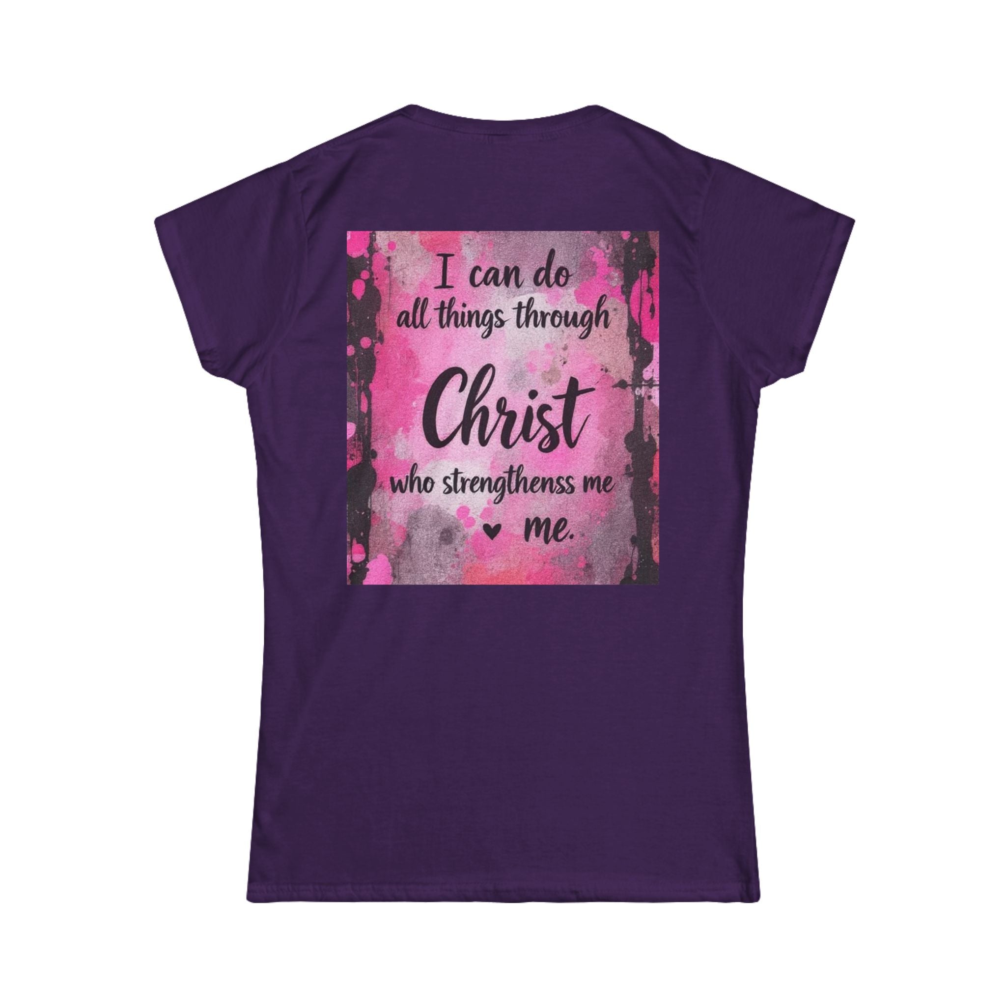 Christian Women’s Tee — “With God All Things Are Possible” Inspirational Shirt