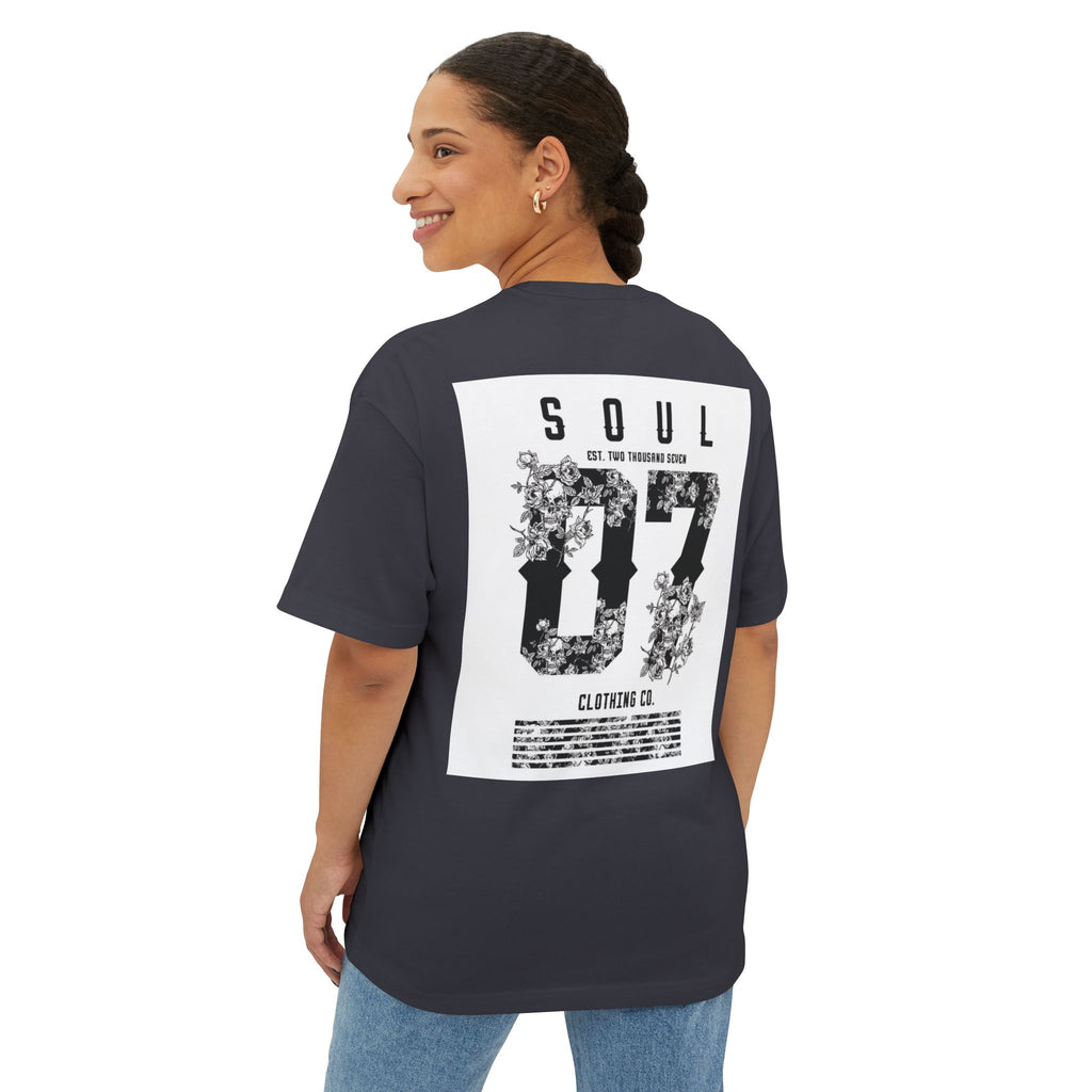 Soul 87 Boxy Tee — Angel Wing Graphic Oversized T-Shirt