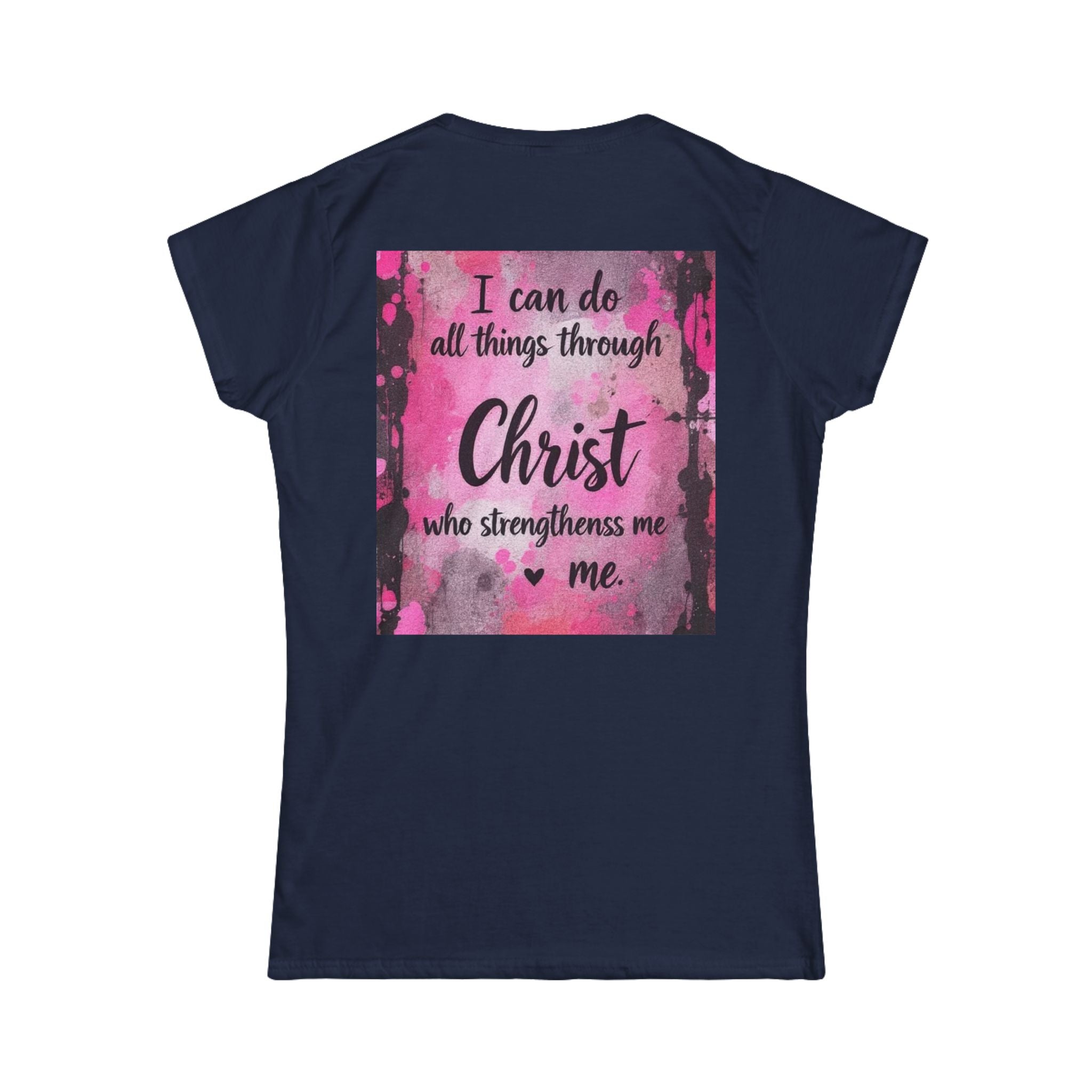 Christian Women’s Tee — “With God All Things Are Possible” Inspirational Shirt