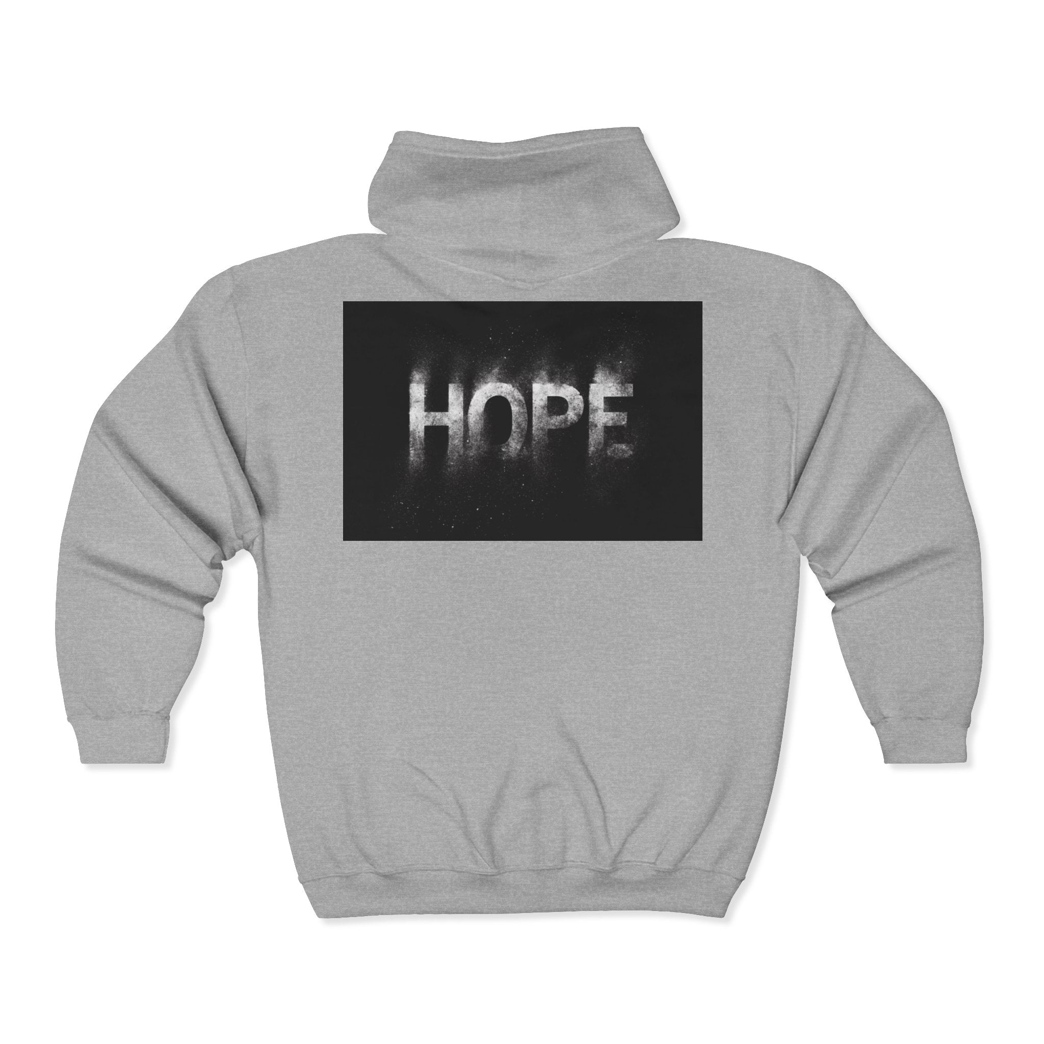 Inspirational 'Hope & Success' Zip Hoodie — "I Will Succeed in Life Not Immediately but Definitely"