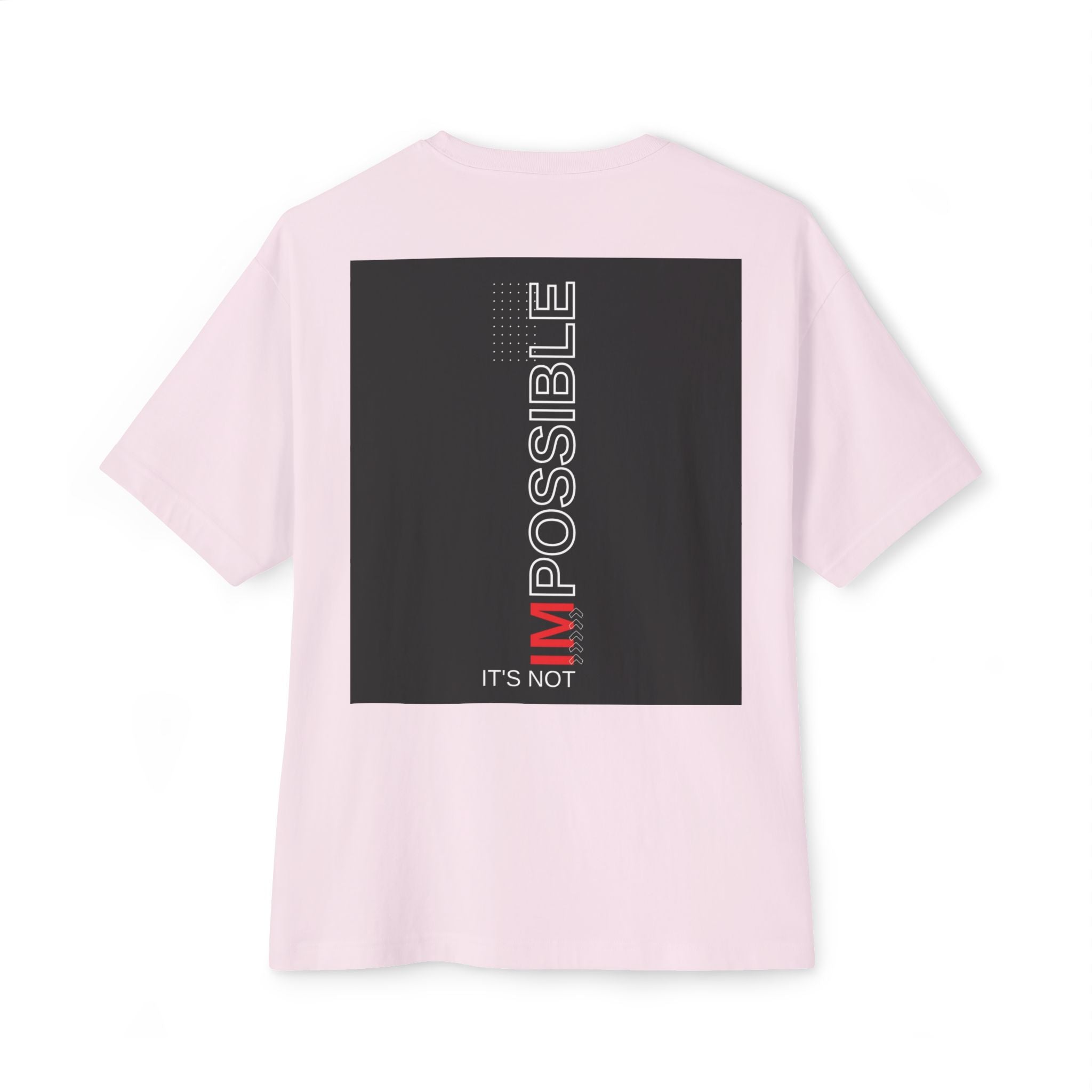 Angel Skull Tee — Personalized Alexis Graphic “It’s Not Impossible” Oversized Boxy T-Shirt