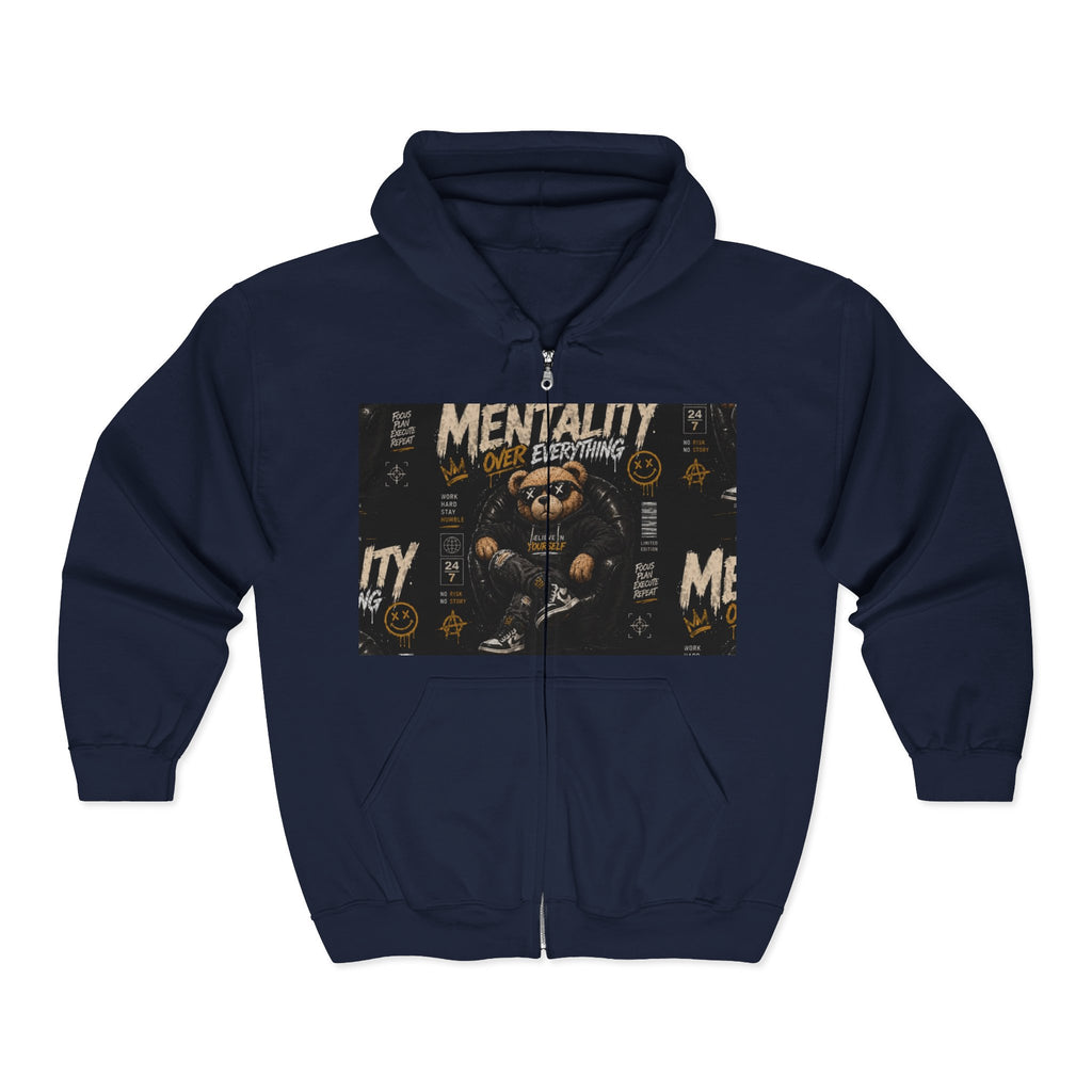 Motivational Zip Hoodie — "I Will Succeed In Life, Not Immediately But Definitely"