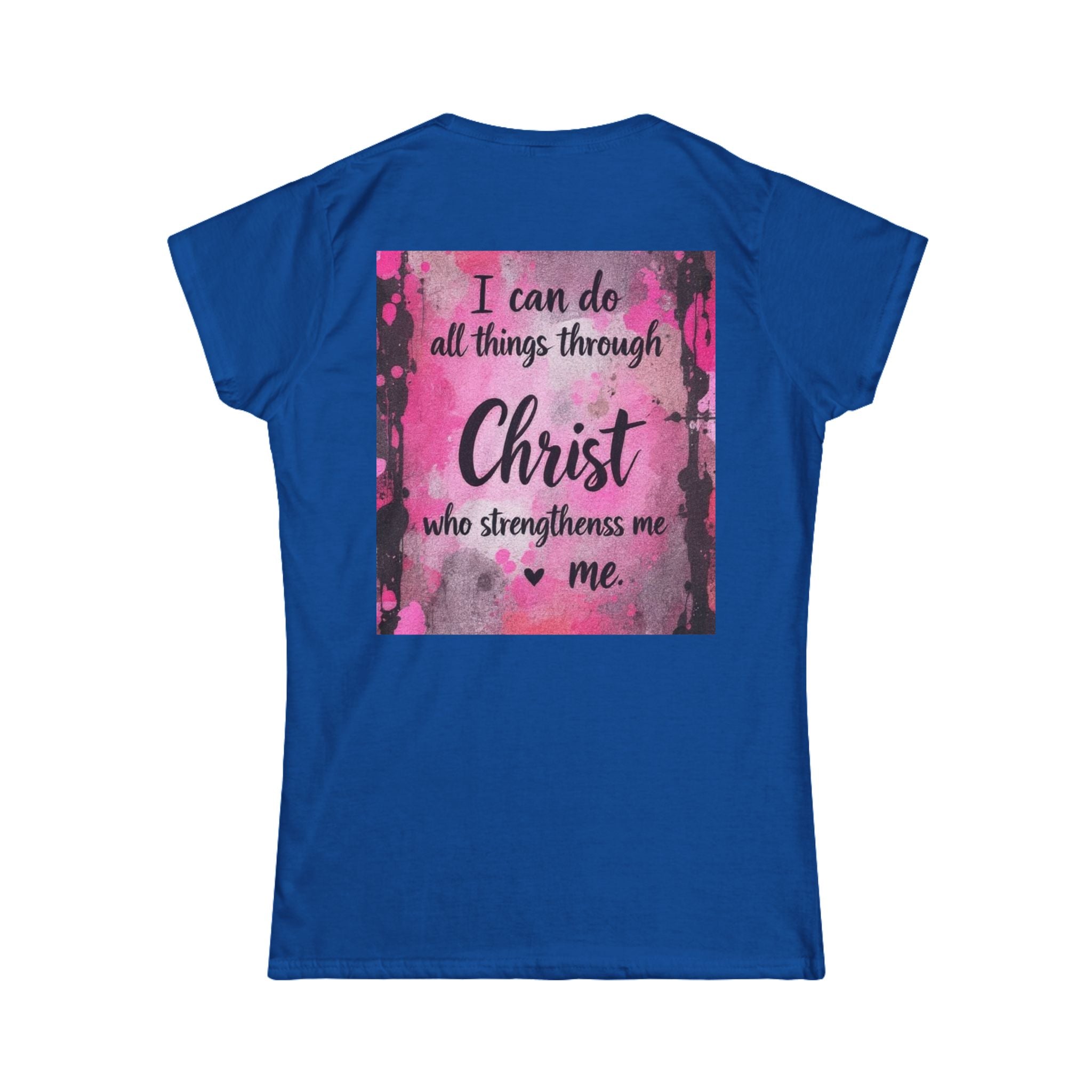 Christian Women’s Tee — “With God All Things Are Possible” Inspirational Shirt