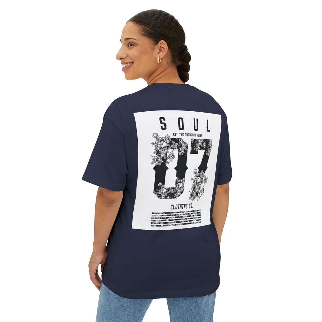 Soul 87 Boxy Tee — Angel Wing Graphic Oversized T-Shirt