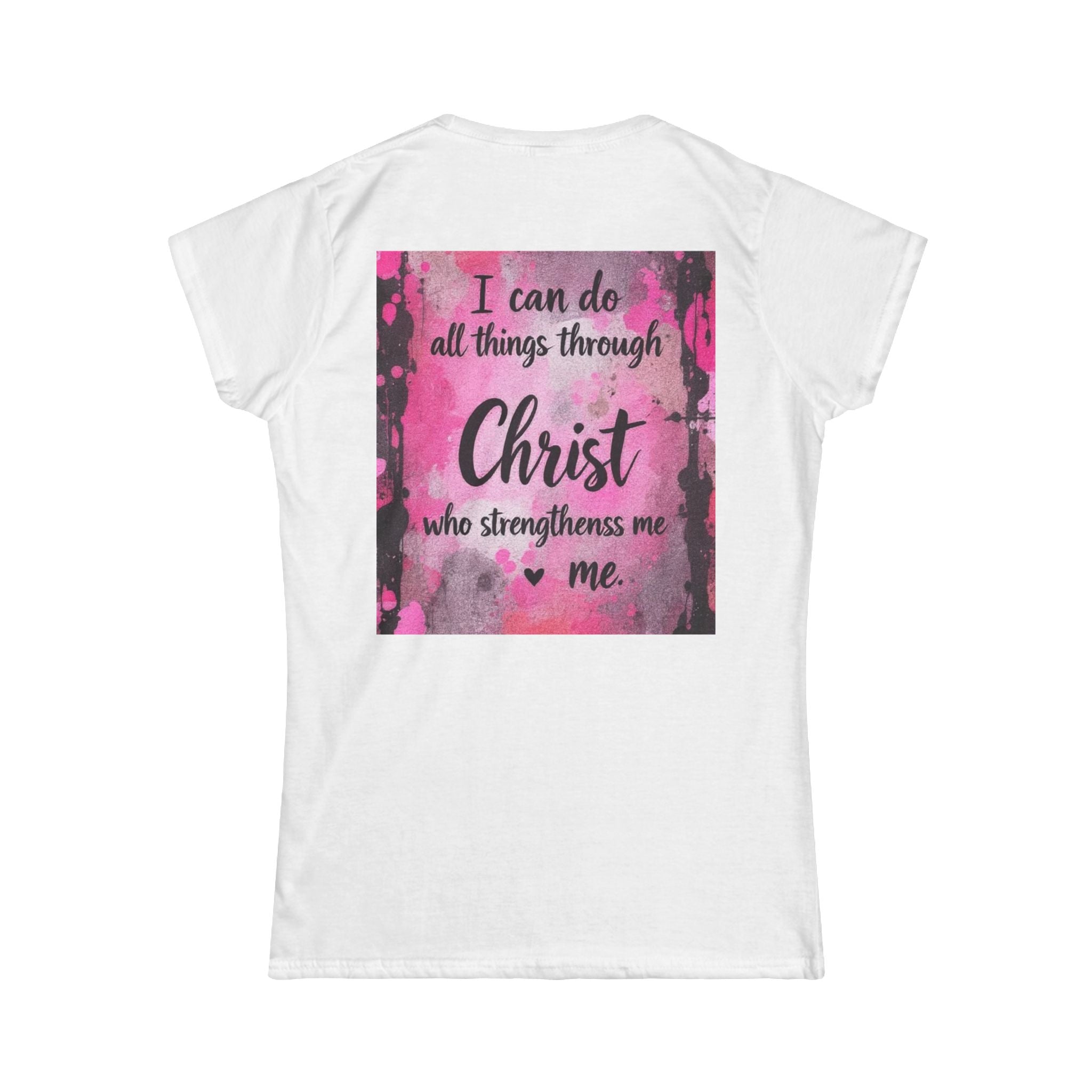 Christian Women’s Tee — “With God All Things Are Possible” Inspirational Shirt