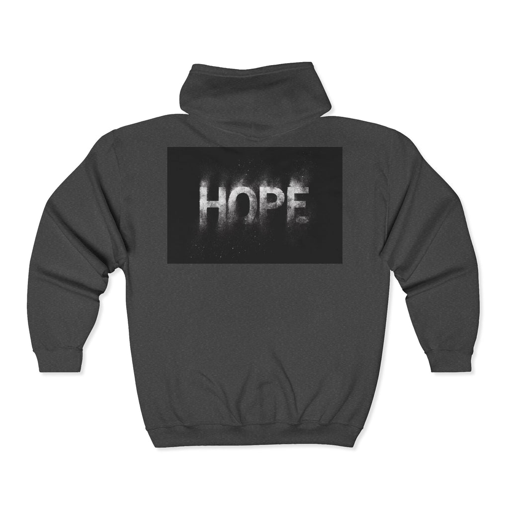 Inspirational 'Hope & Success' Zip Hoodie — "I Will Succeed in Life Not Immediately but Definitely"